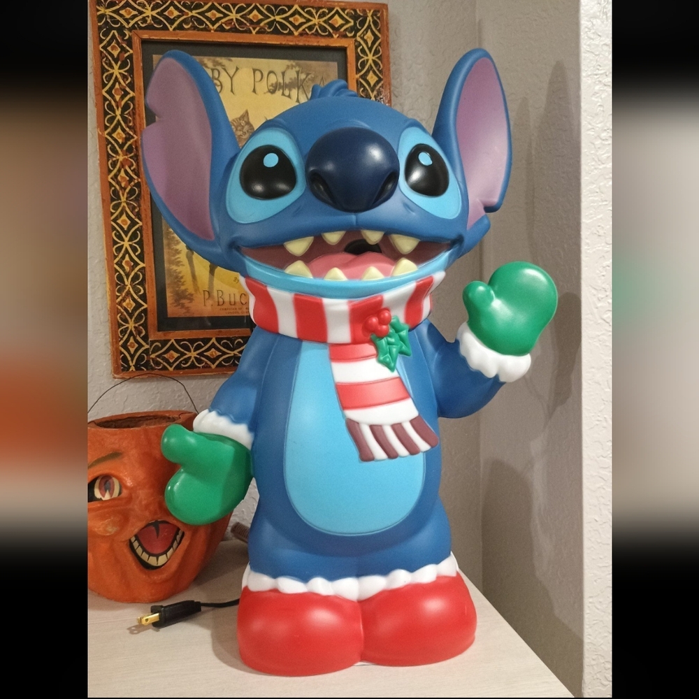 22' Stitch Blow Mold Santa Christmas NEW